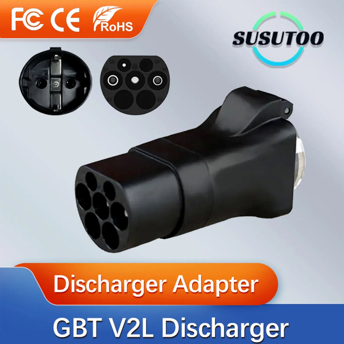 BYD V2L décharge de voiture électrique GBT vers prise américaine prise à trois trous adaptateur 16A pour convertir EV vers chargeur de sortie ca