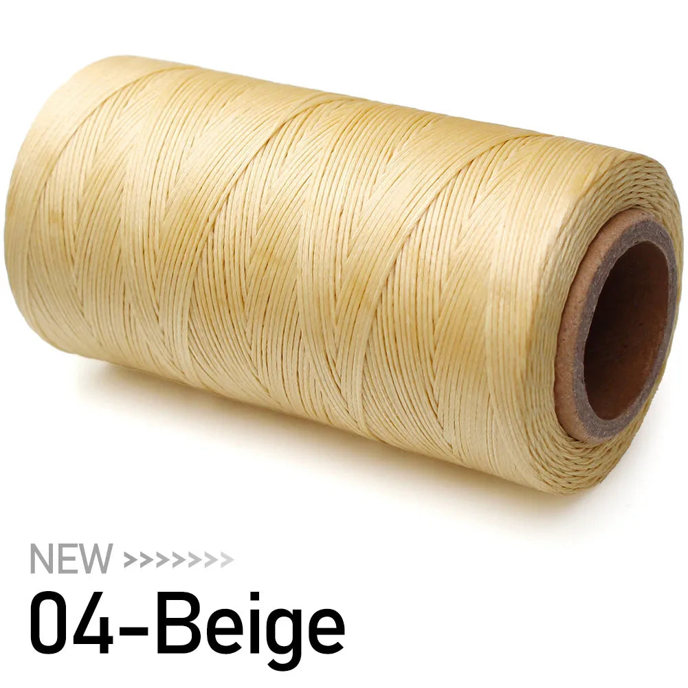 Grand rouleau de fil ciré pour couture du cuir, 0.8mm, 270M, pour la couture à la main, bricolage et matériel de reliure, accessoires, corde tissée 150D