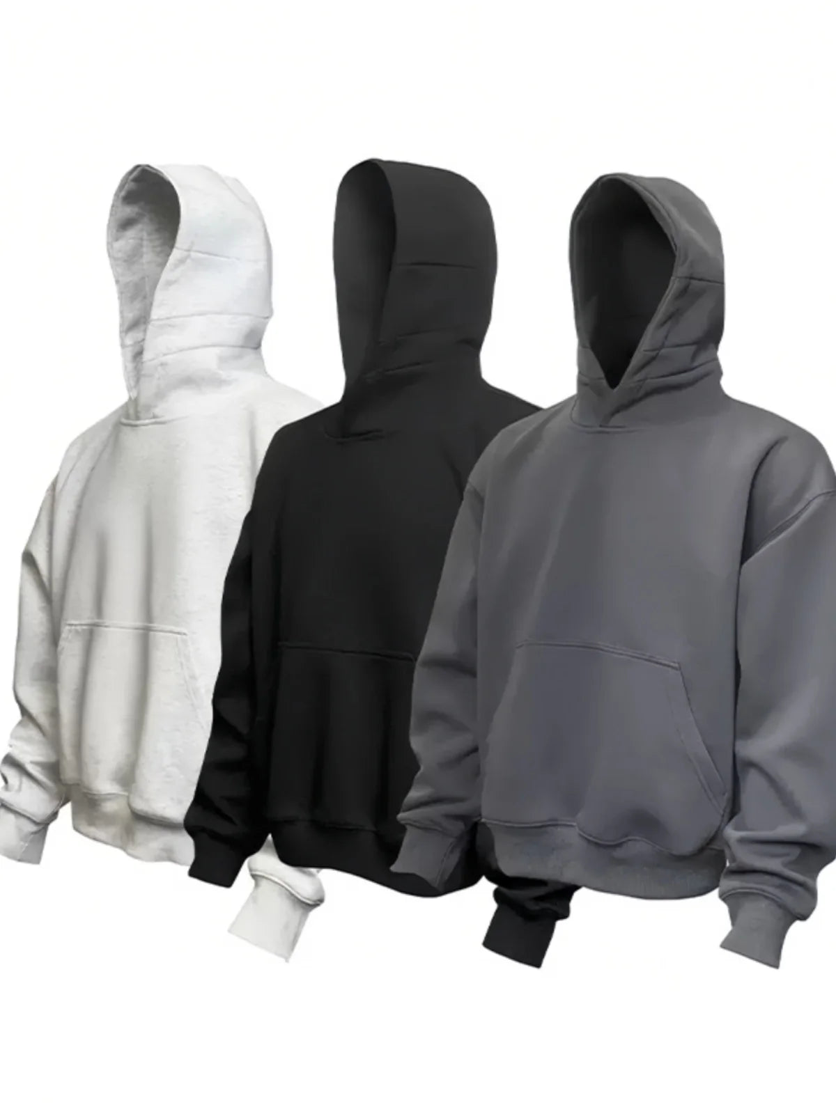 Sweat-shirt à capuche Boxy Bla ort pour homme, automne-hiver, en coton et polyester résistant, décontracté et confortable
