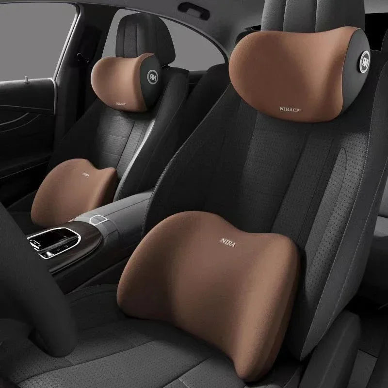 Oreiller de soutien lombaire, oreiller lombaire ergonomique pour siège de voiture, chaise de bureau, fauteuil inclinable, coussin de soutien du dos en mousse à mémoire de forme