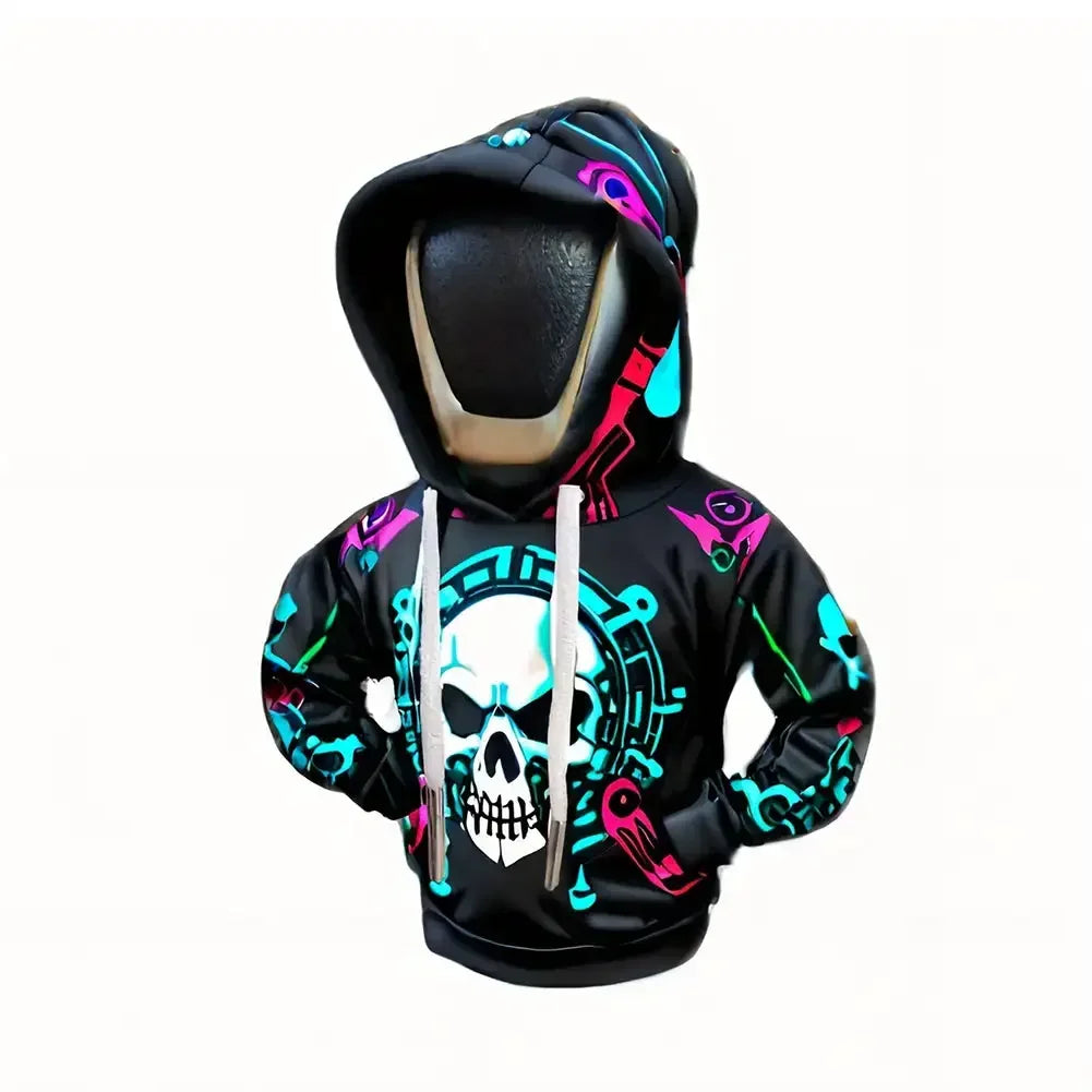 Couvercle universel de levier de changement de vitesse de voiture, couverture de sweat-shirt pour pommeau de levier de vitesse automobile, accessoires d'intérieur à capuche