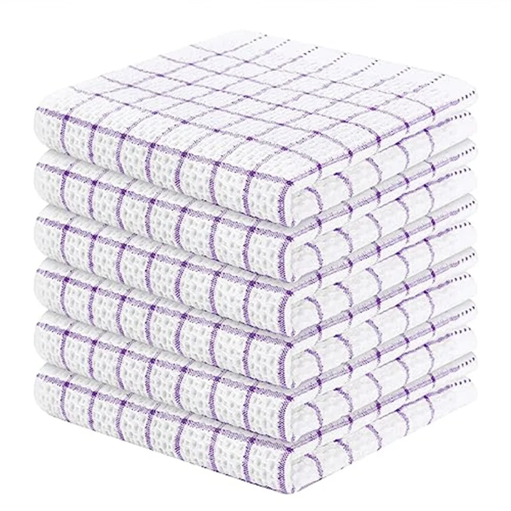 Homaxy 100% coton serviette de cuisine torchon doux Super absorbant chiffons de cuisine nettoyage à domicile serviette à récurer lavage de la vaisselle tissu