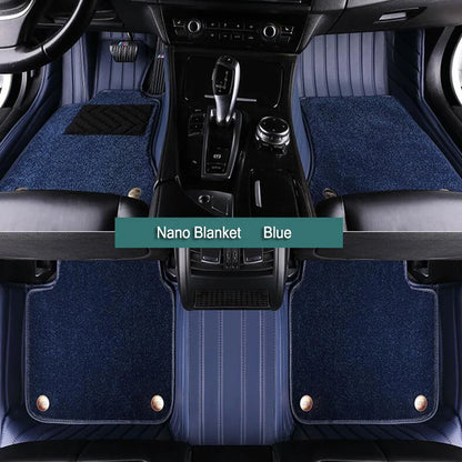Tapis de sol de voiture personnalisés à double couche, revêtements de sol en cuir, accessoires de repose-pieds automatiques, Lynk & Co 01 02 03 05 06 09