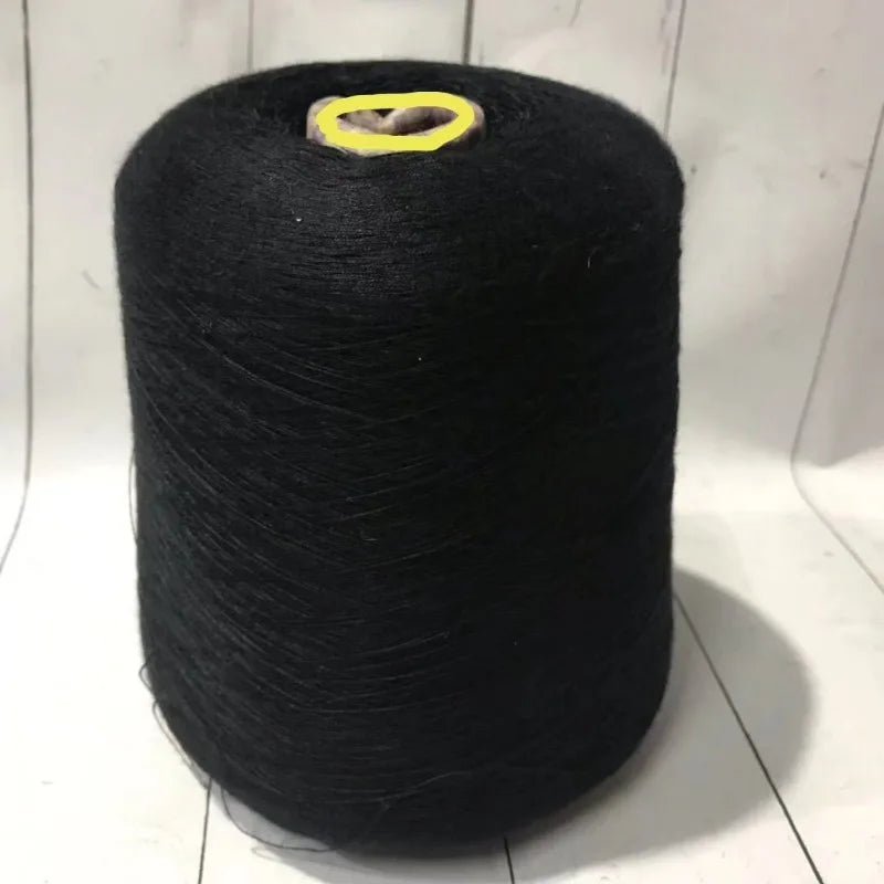 Fil de coton mercerisé 100% fin, 500g, pour tricoter à la main, vêtements au Crochet, sac à chaussettes, bricolage, fil pour bébé de haute qualité, doux pour la peau