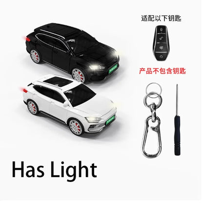 Pour BYD Song modèle de voiture pour BYD Song Plus Atto 3 Han EV Tang DM Qin joint dauphin télécommande voiture porte-clés couverture porte-clés accessoires