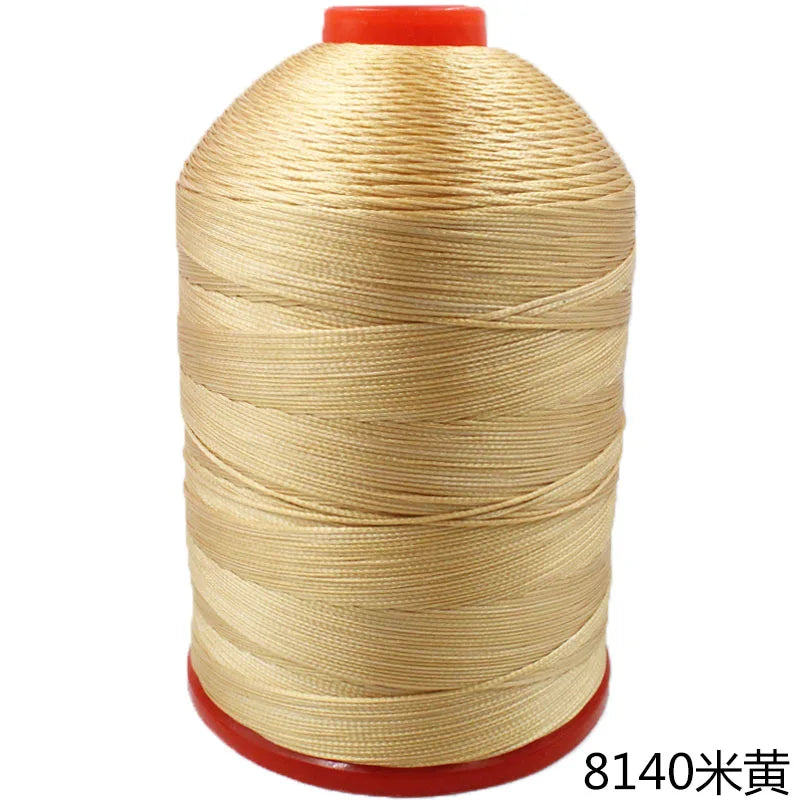 Fil de Cuir Polyester à 16 Brins, Creux, Crochet Fait à la Main, Bracelet Tissé, Pompon, 1mm, 210D