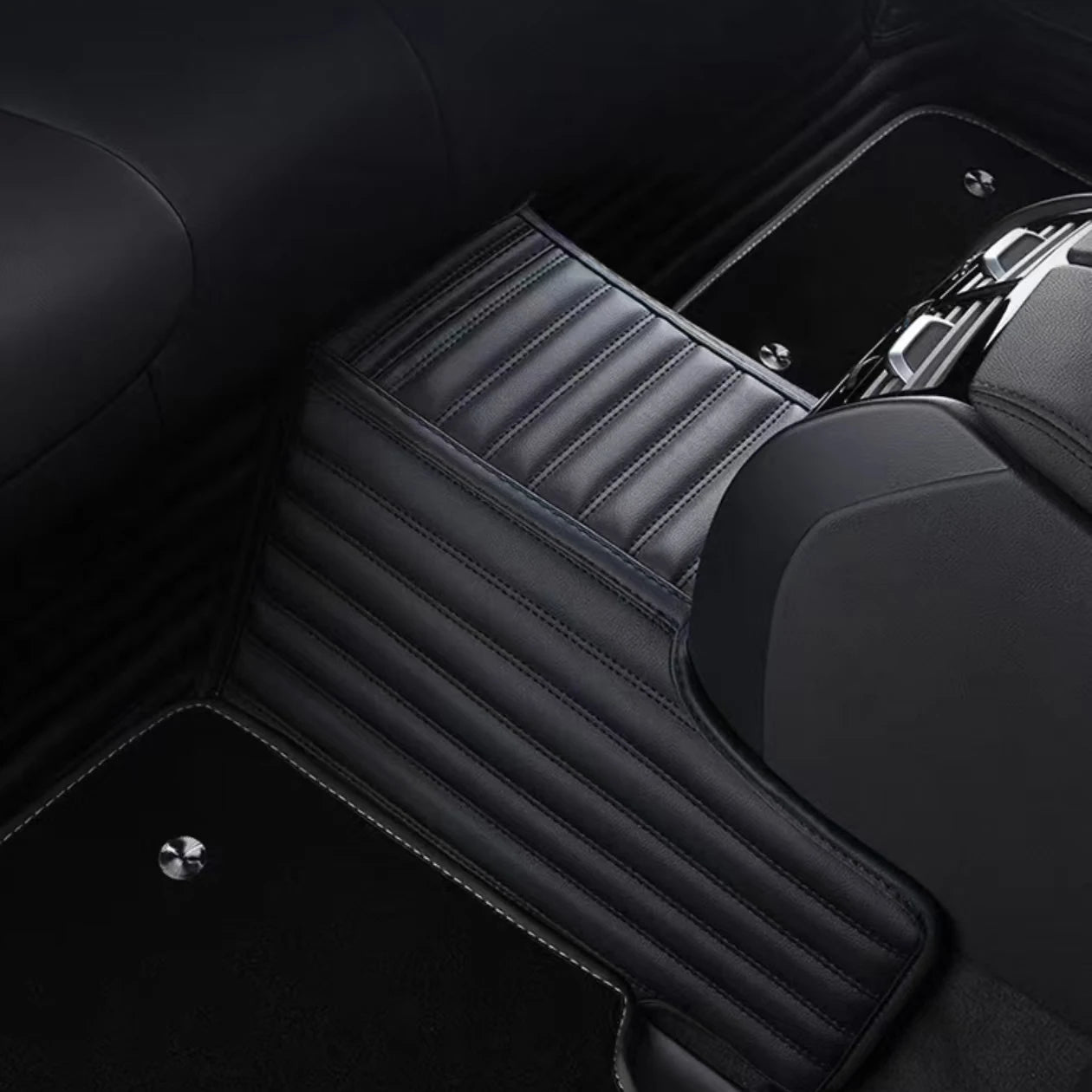 Tapis de sol de voiture personnalisé Double couche 5D, pour Mitsubishi Pajero Sport, accessoires de voiture, doublures de sol