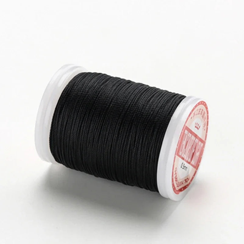 hilo elástico costura fil ciré accessoires cuir artisanat fil à coudre fil ciré rond cordon en Polyester cordon enduit de cire cordes