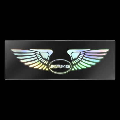Autocollant de coffre de capot de pare-brise aile d'ange Laser coloré de voiture pour Mercedes Benz C180 C200 C260 C300 W108 W124 W126 W140 W168 W169