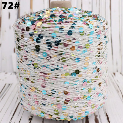 Fil à paillettes spécial 300, 900M, 100% coton, 6mm + 3mm, accessoires pour vêtements, bricolage, poupée de chiffon, fil à tricoter