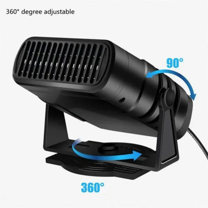 Chauffage de voiture électrique ventilateur de refroidissement d'air 12 V/24 V désembueur Portable dégivreur ventilateur de chauffage 120 W sèche-brise désembuage accessoires