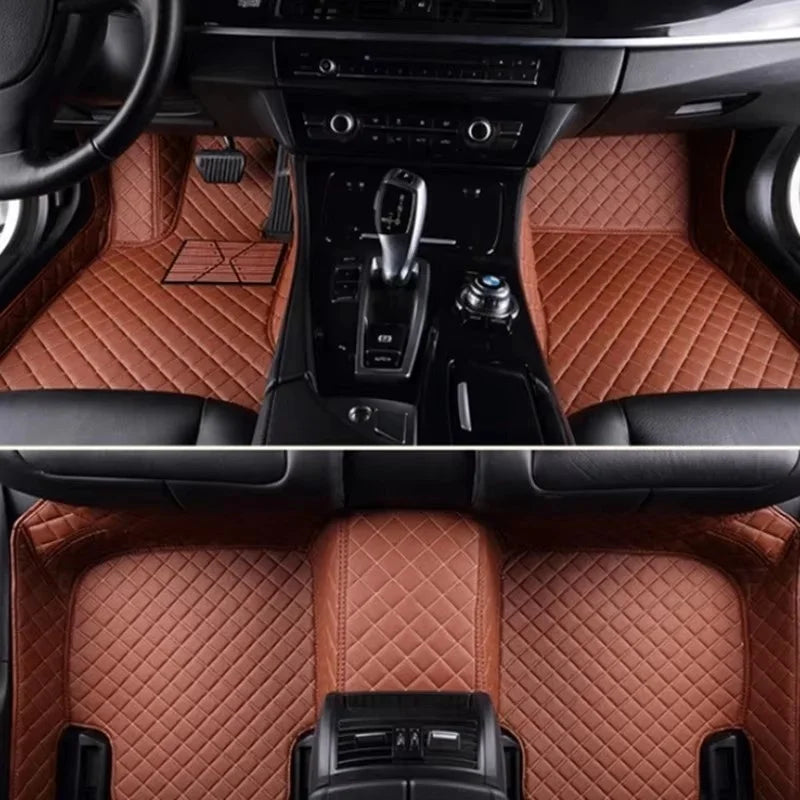 Tapis de sol de voiture personnalisés pour MG ZS EZS MG HS 2017-2023 EHS MARVEL R 2021-2023, couverture complète en cuir, doublures de sol de luxe