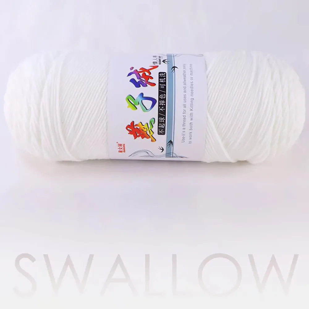 Fil de Laine Ogo Tissé à la Main pour Chandails, Écharpes, Crochet, Beurre, Lait, Fait à la Main, Grill, 200g par Pièce