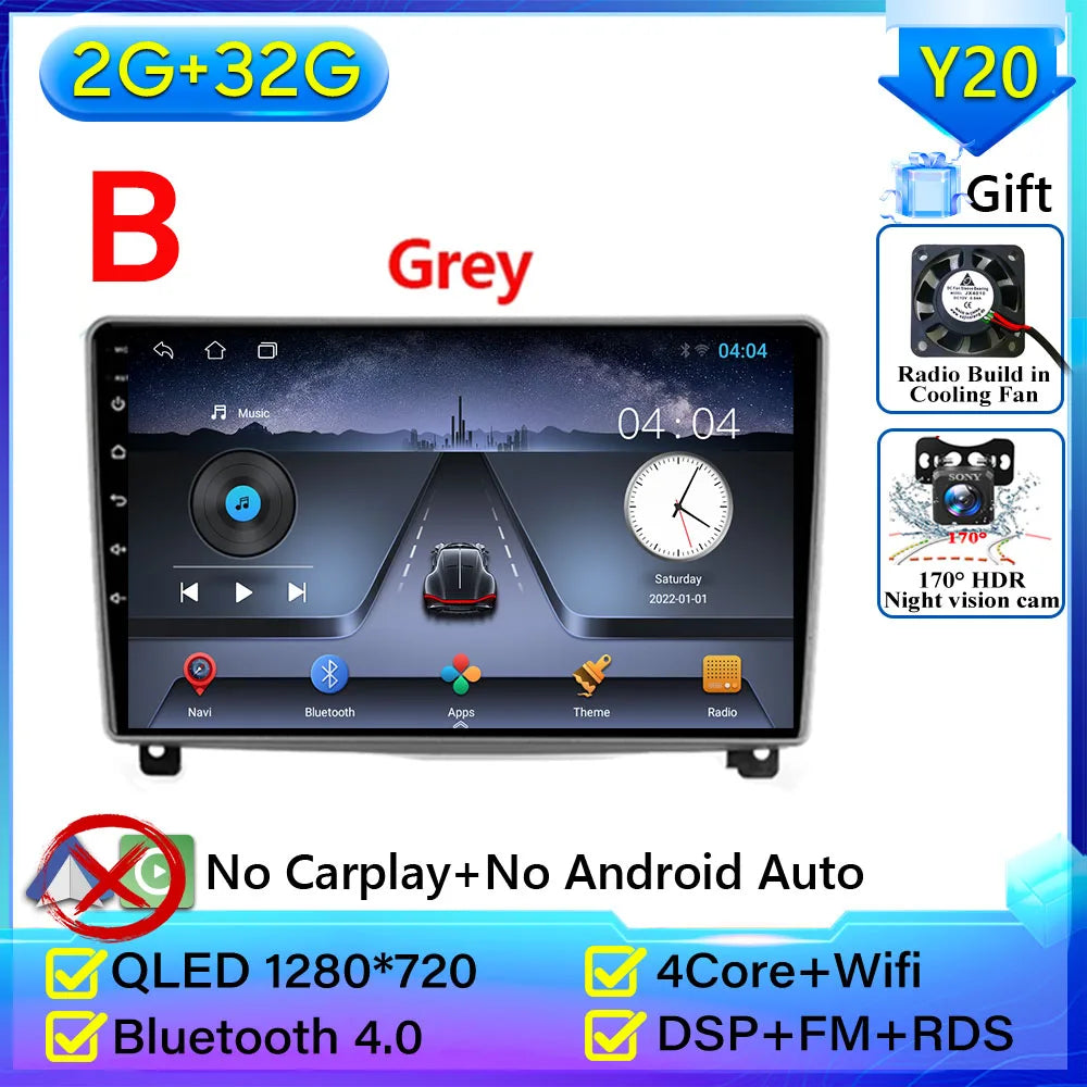 Autoradio Carplay pour Peugeot 407 2004-2011 Android 15 Navigation GPS Android Auto stéréo Android 15 vidéo 2K BT 4G No 2din DVD