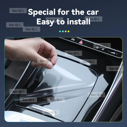 Film d'écran de Navigation de voiture en TPU, autocollant de protection anti-rayures pour BYD SONG Plus EV DMi 2023 2024, accessoires d'intérieur