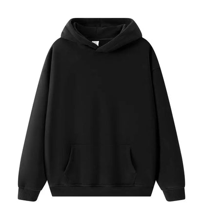 Bricolage LOGO personnalisé Image 17 + couleurs 400GSM chaud hommes surdimensionné goutte épaule sweats à capuche couleur unie mâle hiver avec sweat à capuche en polaire