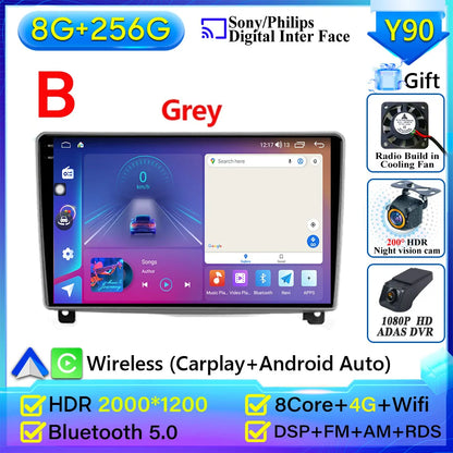 Autoradio Carplay pour Peugeot 407 2004-2011 Android 15 Navigation GPS Android Auto stéréo Android 15 vidéo 2K BT 4G No 2din DVD
