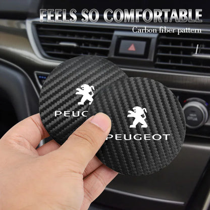 Coussin antidérapant en silicone pour voiture, 2 pièces, accessoires d'intérieur imperméables pour Peugeot 206 208 207 3008 308 2008 107 508 607