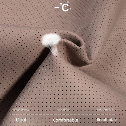 Coussin de tête de siège auto universel de haute qualité, oreiller de nuque en cuir perforé respirant, support lombaire pour voiture