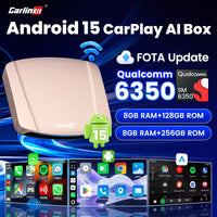 CarlinKit 8G + 256G /128GAndroid 15 Ultra CarPlay TV Box Support Netflix IPTV GPS sans fil CarPlay et Android Auto Smart Car Video Box