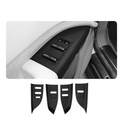Autocollant de panneau de levage de verre en Silicone pour voiture, Film de protection pour panneau de cadre de bouton de fenêtre pour Zeekr 7X 2024 2025 2026 accessoires