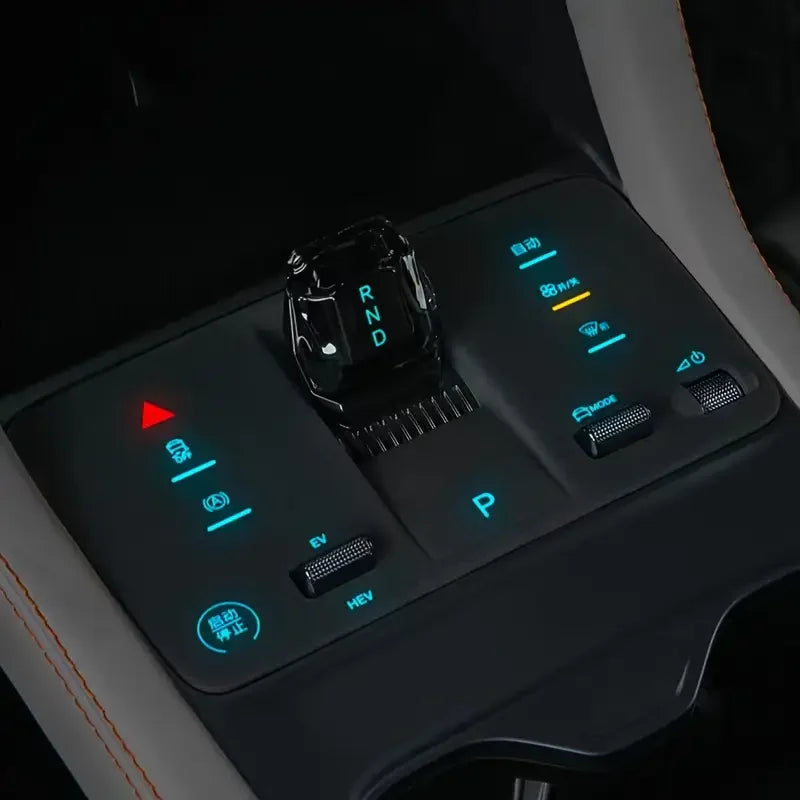Tapis de protection de console centrale en Silicone pour BYD Song PLUS 2023 – 2025, coussinet d'engrenage DMI, pièce de Modification, tapis de changement de vitesse EV