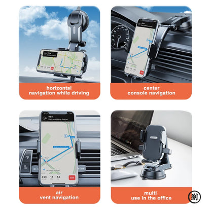Support de téléphone universel pour tableau de bord de voiture, support de téléphone portable pour Navigation GPS, support universel suspendu pour pare-brise de bureau