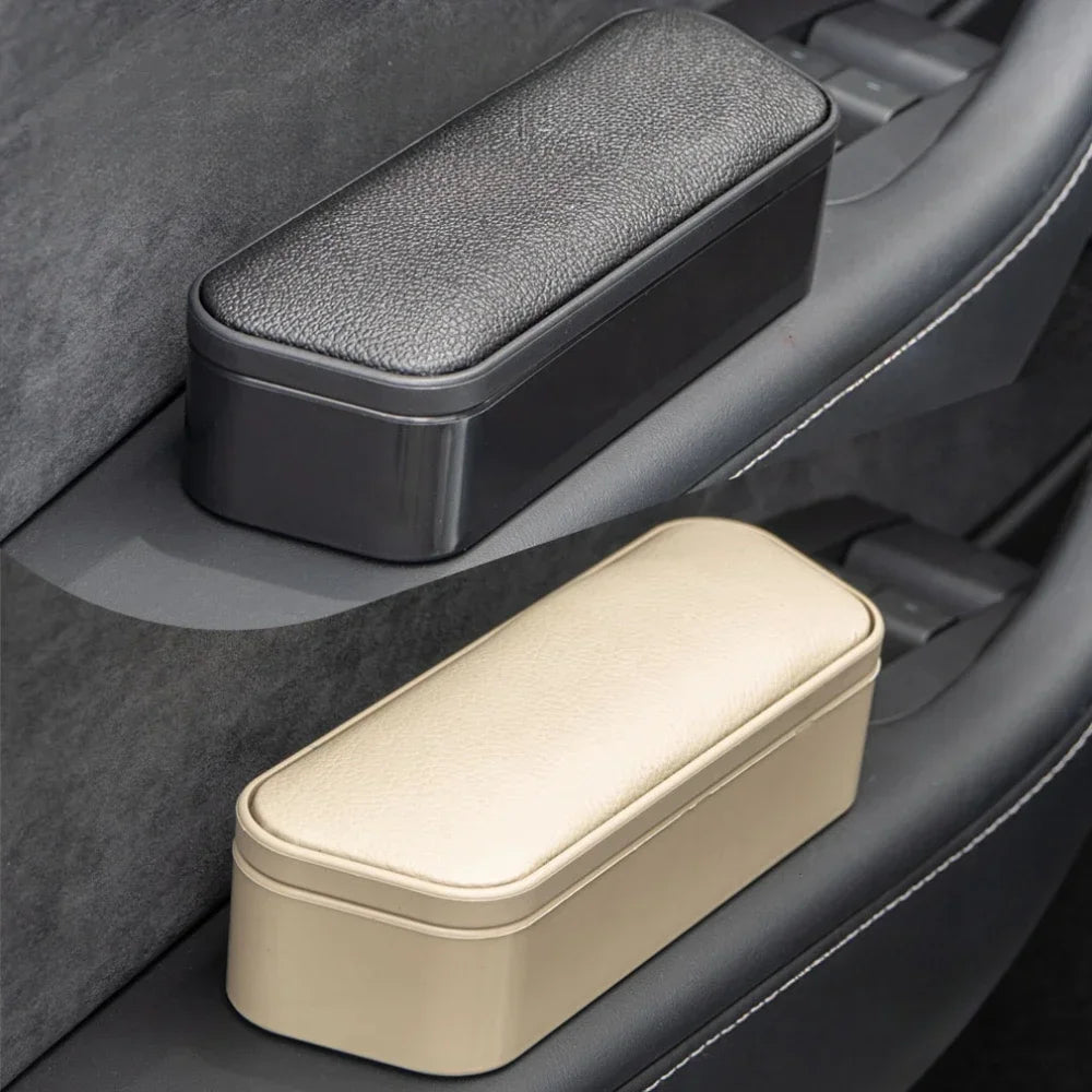 Boîte de rangement universelle pour porte d'accoudoir gauche droite de voiture, boîte de rangement pour repose-coude à hauteur réglable, accoudoir, boîte d'organisation de porte automatique