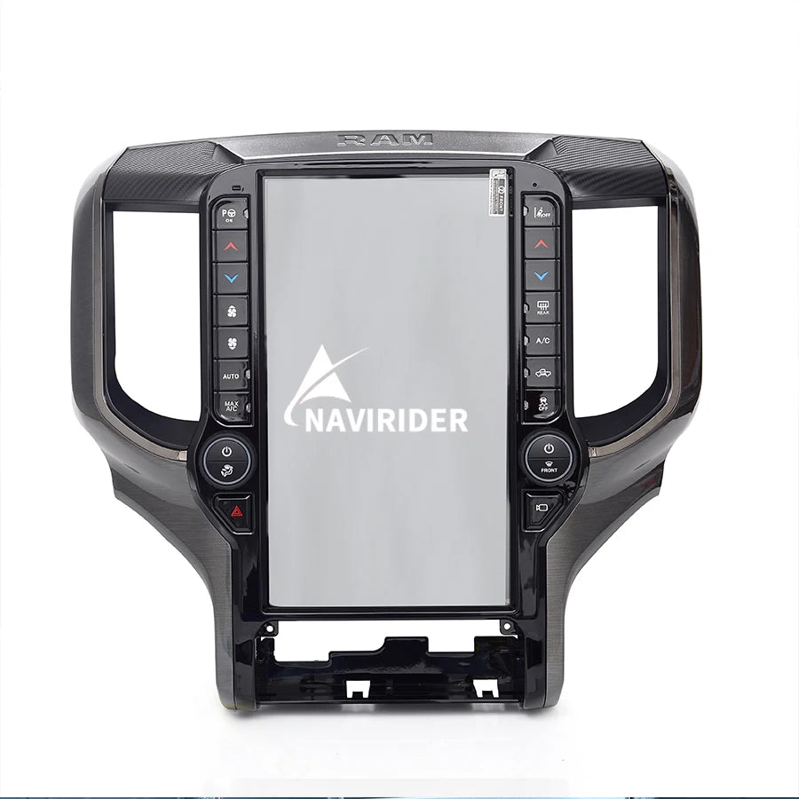 Autoradio Android 13 de 13.6 Pouces avec Écran Tactile et GPS, Lecteur Stéréo, Limitation Auto, Unité Centrale pour Dodge RAM 1500, 2500, 3500, 2019 - 2022