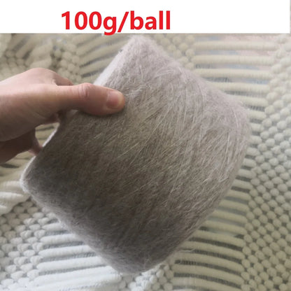 Laine tricotée à la main en forme de lapin Super douce, fil Mohair au Crochet chaud, acrylique, anti-boulochage, pour pull, écharpe, haute qualité, 500g, 1 pièce