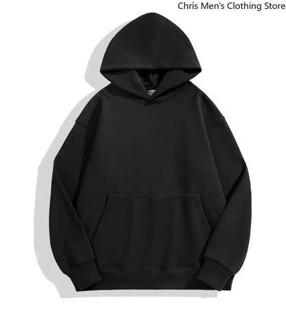Sweat-shirt à capuche pour hommes automne/hiver, sweat-shirt de couleur unie Simple et à la mode, haut à manches longues assorti pour hommes et femmes