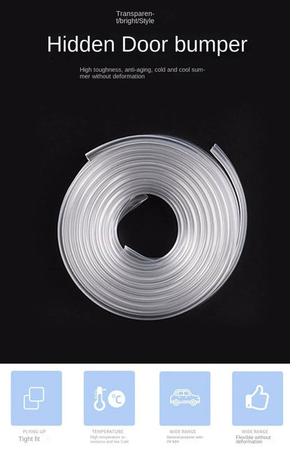 Bande Anti-collision pour voiture, 5M, Type U, qualité universelle, bord de porte, Transparent, Invisible, protection contre les rayures