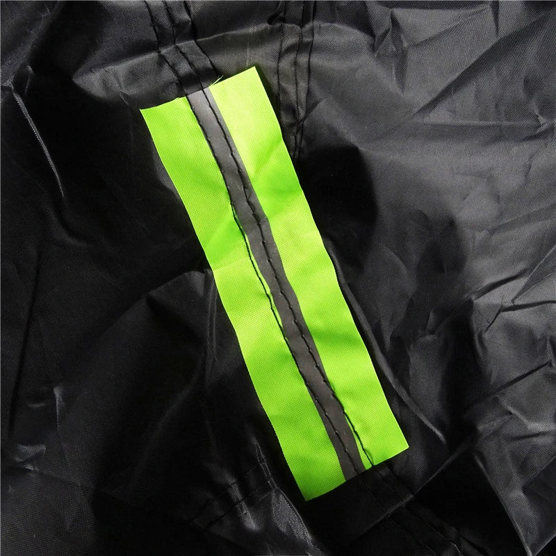 Housse de voiture extérieure complète noire, pare-soleil, Protection anti-poussière avec bandes réfléchissantes universelles pour berline Hatchback SUV