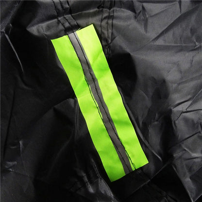 Housse de voiture extérieure complète noire, pare-soleil, Protection anti-poussière avec bandes réfléchissantes universelles pour berline Hatchback SUV