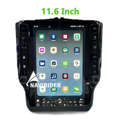 11.6/13.6 pouces écran Audio DSP stéréo pour Dodge Ram 1500 2500 3500 2019-2023 autoradio lecteur multimédia Android 1Din Bluetooth