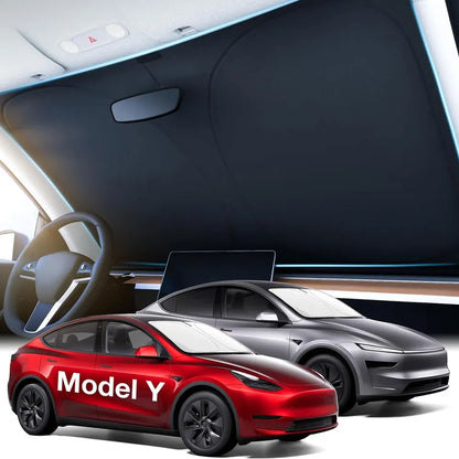 Pare-soleil pour Tesla modèle 3 toit ouvrant Highland 2025 modèle Y 2020-25 boucle en tissu de glace pare-soleil verre avant arrière lucarne accessoire