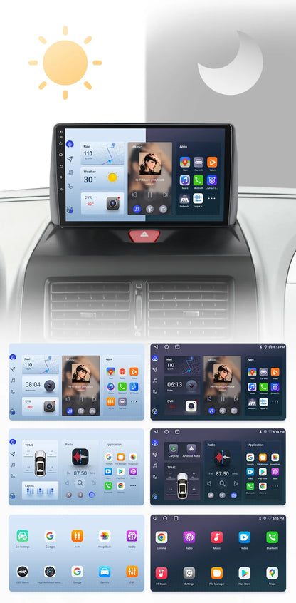 Junsun-V1 AI Voice Wireless CarPlay Android Auto Radio, KIT Rods 2007, 2008, 2009, 2010-2016, 4G, Système intelligent de voiture, GPS