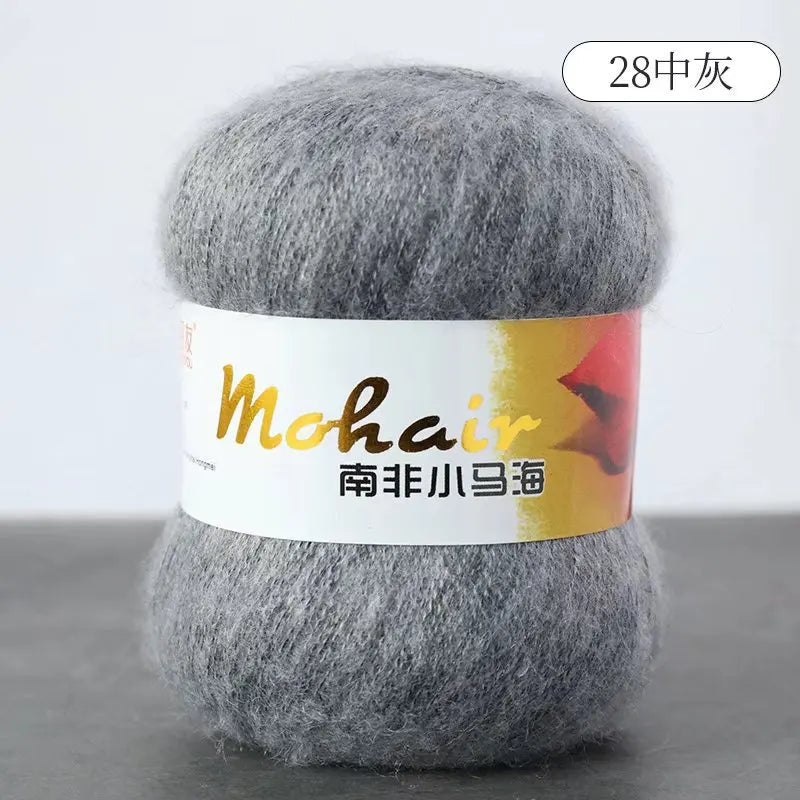 Fil de laine Mohair d'alpaga en peluche pour fil à tricoter, écharpe de pull 40 grammes/boule, fils épais de Lanas doux et chaud gonflés