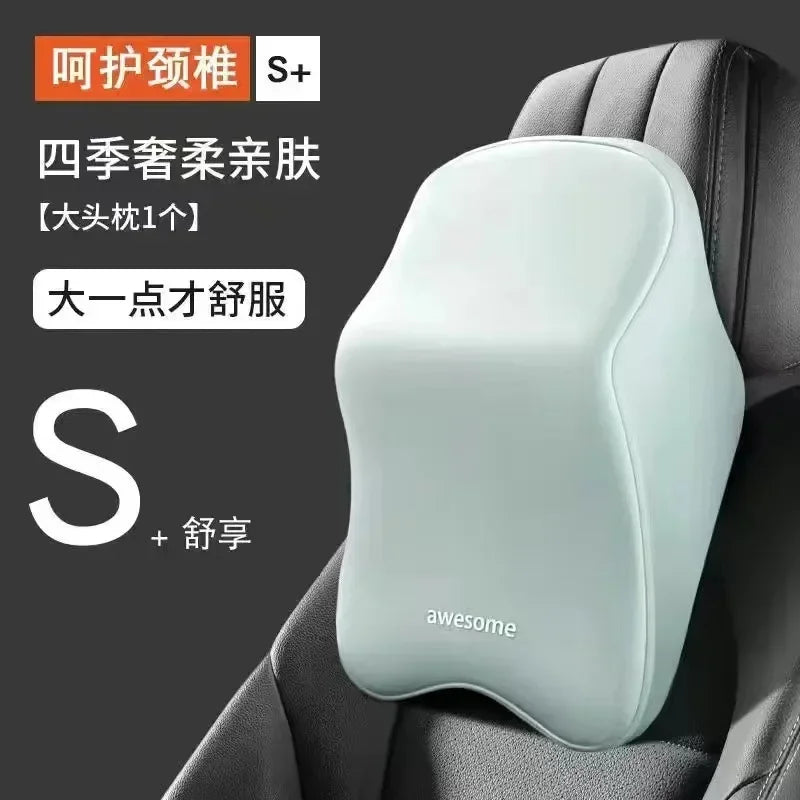 Nouvel appui-tête de voiture avec support lombaire, coussin en mousse à mémoire de forme pour le cou et protection des épaules pour un confort amélioré