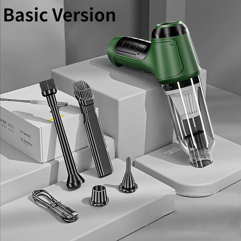 Aspirateur de voiture sans fil 95000Pa, forte aspiration, aspirateur automatique portatif pour maison et voiture, Mini aspirateur à double usage, appareil ménager