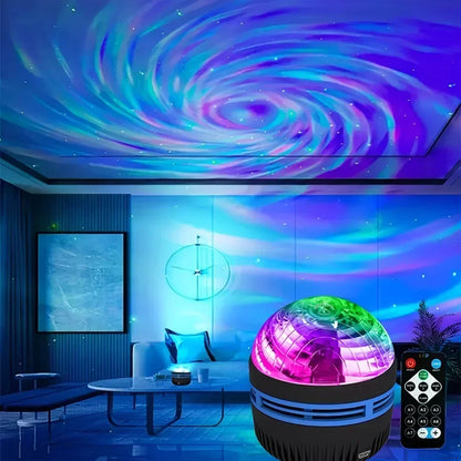 جهاز عرض النجوم المجري RGB يعمل بمنفذ USB، مصباح ليلي مع جهاز تحكم عن بعد، مثالي لتزيين الغرف والحفلات وهدايا أعياد الميلاد