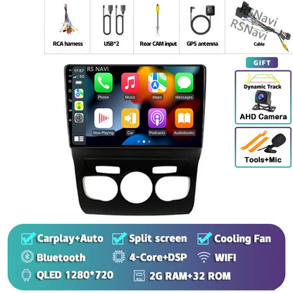 Android 15 Carplay DSP WIF + 4G autoradio GPS lecteur multimédia pour citroën C4 C4L DS4 2013 2014 2015 2016 2017 caméra stéréo 360