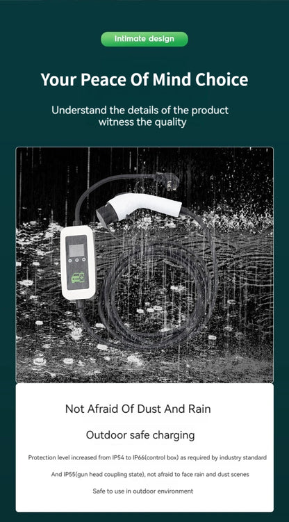 E-mingze haute qualité GBT 3.5KW câble monophasé maison Portable Ev Charge 16A Station de Charge de véhicule électrique Ev Chargerfor GBT