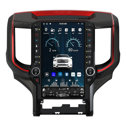 Voiture Android pour lecteur DVD écran tactile GPS Navigation Radio DSP 1 an unité principale stéréo pour Dodge Ram 2018-2020