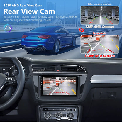 Android 15 Carplay Auto 2K écran autoradio lecteur multimédia pour Volkswagen Tiguan 2 Mk 2016 2017-2019 2 din Autoradio stéréo