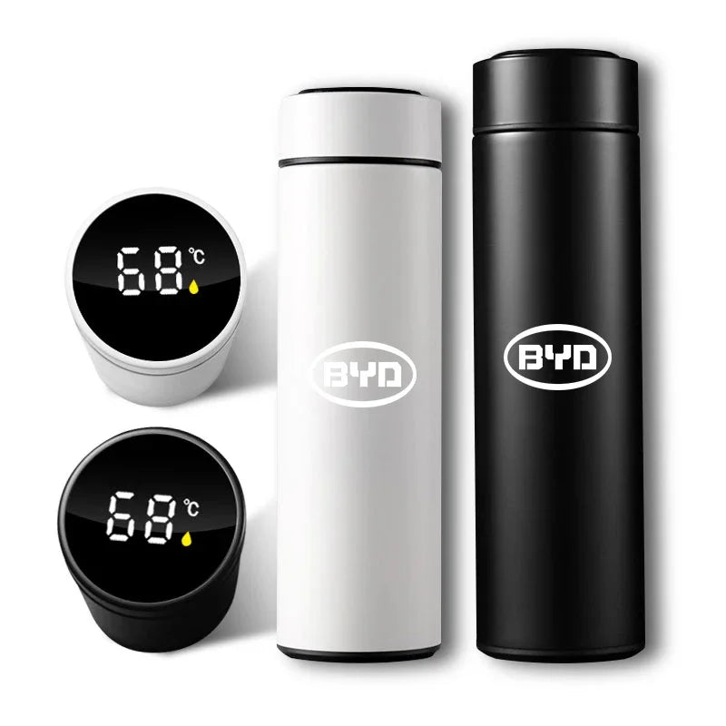 Nouvelle bouteille Thermos intelligente de voiture avec affichage de la température tasse à café pour BYD Atto 3 EV F3 E6 Dmi chanson F0 Qin Pro Yuan Plus Han Tang