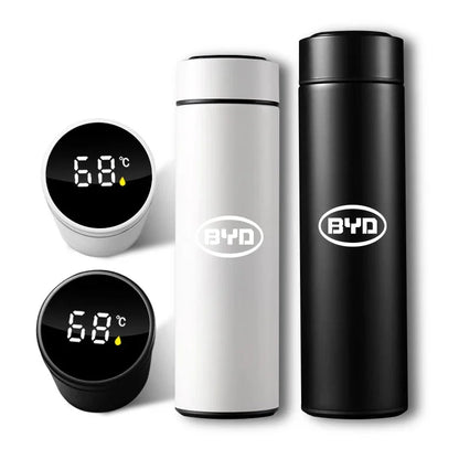 Nouvelle bouteille Thermos intelligente de voiture avec affichage de la température tasse à café pour BYD Atto 3 EV F3 E6 Dmi chanson F0 Qin Pro Yuan Plus Han Tang