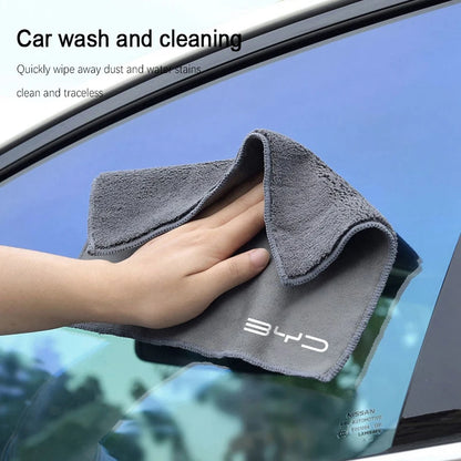 Serviette de voiture en microfibre, chiffon de nettoyage Super absorbant pour BYD Tang F3 E6 Atto3 Yuan Plus Song Max F0 G3 I3 Ea1 Dmi 2din S7