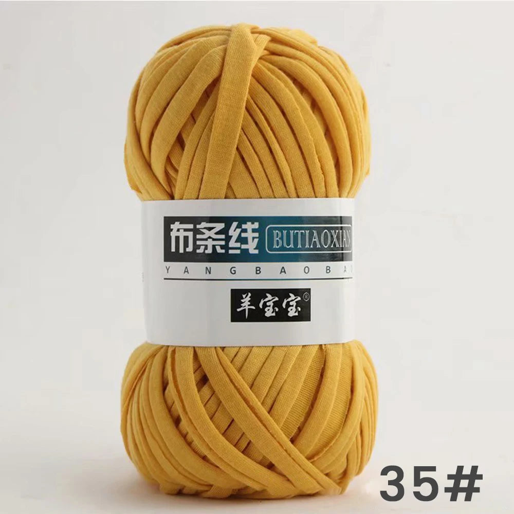 Fil épais de 100g, tissu coloré Super doux, bande de fil pour tricoter à la main, sac tissé, panier de tapis, matériel tricoté à la main, bricolage