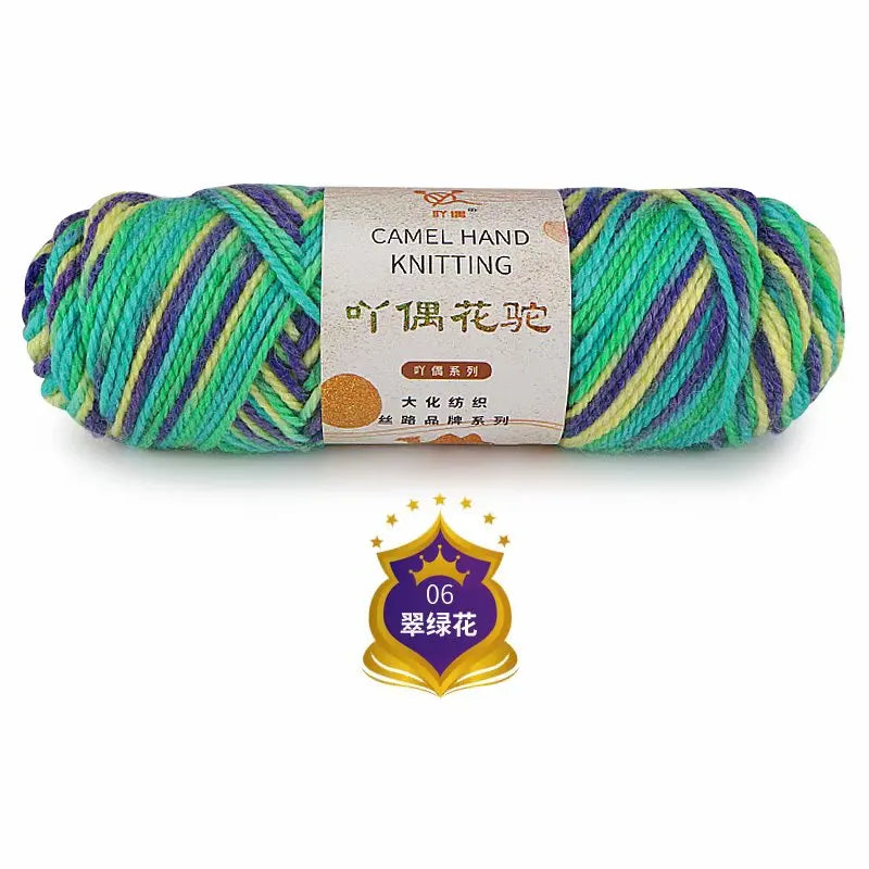 Fil de Barrage pour Ogo Tricot en Coton Mélangé, Peigné, Crochet Arc-en-ciel, DIY, Pull, Chapeau, 3mm, 100g